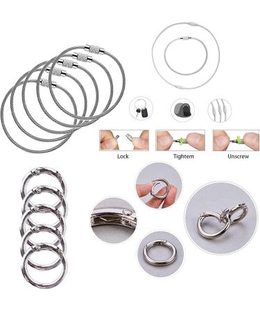 10-Piece Fishing Safety Wire Set | Elastic Lanyard with Carabiner & Keychain | Boating Ropes with Spring Buckle | Durable Steel Wire Ring - Buy Online on GoSupps.com