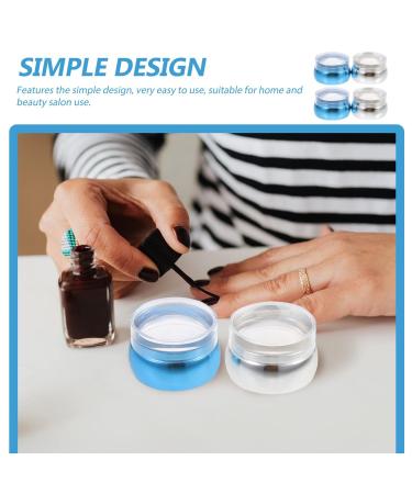 2 Sets Nail Stamp Manicure Kit - French Tip Silicone Stamper DIY Nail Beauty Accessories - Durable PVC Templates & Scraper - Buy Online on GoSupps.com