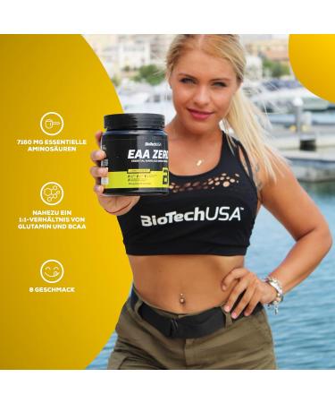 Biotechusa EAA Zero - 7160mg Essential Amino Acids Sugar-Free & Gluten-Free 350g Apple - International Shipping Available - Buy Online on GoSupps.com