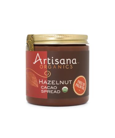 Artisana Organics Hazelnut Cacao Spread, 9.5 oz | No Palm Oil, Sweetened with Coconut Sugar 9.5 Ounce (Pack of 1)