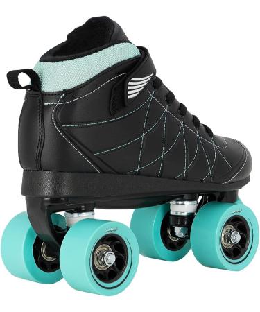 Lenexa Hoopla Kids Roller Skates - Boys and Girls Roller Skates - Black Teal Size 5 - Buy Online on GoSupps.com