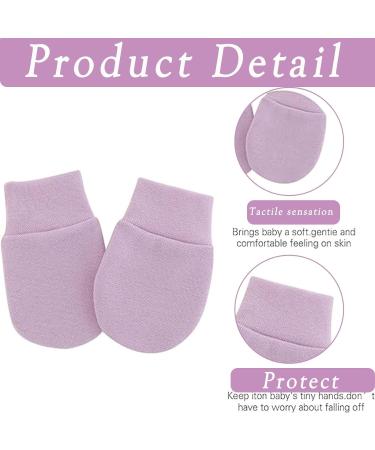 6 Pairs Newborn Baby Anti-Scratch Mittens | Soft Adjustable Cotton Gloves for 0-6 Months Boys Girls - Buy Online on GoSupps.com