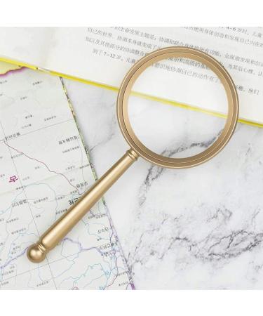 Portable Magnifiers Handheld 20X Portable Aluminum Frame with 75MM Optical Glass for The Elderly Observation Repair Reading Full of Stars - Buy Online on GoSupps.com