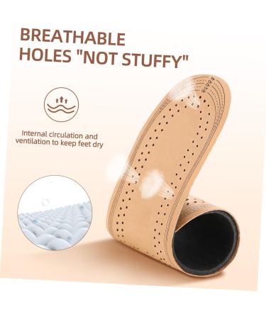 FRCOLOR 2 Pairs Breathable Absorption Insoles - Pigskin & Leather Sports Shoe Pads for Ultimate Comfort - Buy Online on GoSupps.com