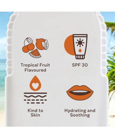 Malibu Sun SPF 30 Lip Balm Sunscreen 3-Pack - Watermelon Mint & Vanilla 5g - Buy Online on GoSupps.com