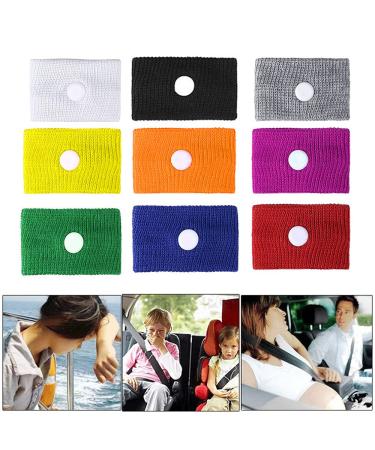 Timpfee 9 pairs of travel sickness bands travel sickness bracelet for travel pregnancy anti-evil bracelet for marine car flying pregnant woman travel sickness acupressure bracelet in the sea