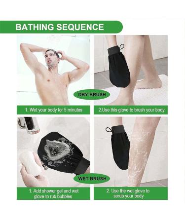 Cheeky Glow Exfoliating Gloves - 4PC Super Soft Body Scrub Mitts for Shower Exfoliation - Buy Online on GoSupps.com