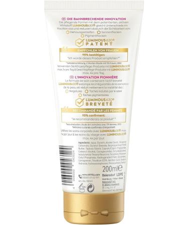 Nivea Luminous630 Body Cream - Anti-Stretch Marks & Pigment Spots 48H Moisture Even Skin Tone - 200ml - Buy Online on GoSupps.com