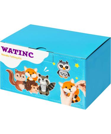 WATINC 25PCS Woodland Animal Needle Felting Starter Kit - DIY Handicrafts Tools for Beginners - Perfect for Kids & Parties - Buy Online on GoSupps.com