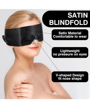 Luxurious Silk Satin Sleep Eye Mask - Comfortable Blindfold for Restful Sleep | Perfect Valentine's Day Gift - Buy Online on GoSupps.com