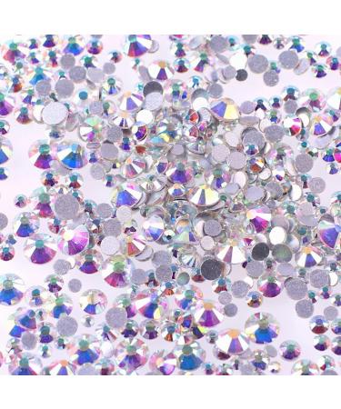 Milisten Nail Accessories AB Nail Art Rhinestones Glass Nail Crystal Flatback Beads Charms Gems Stones For Makeup Clothes Shoes Phone Shell Decor 2.0mm Nail Rhinestone - Buy Online on GoSupps.com