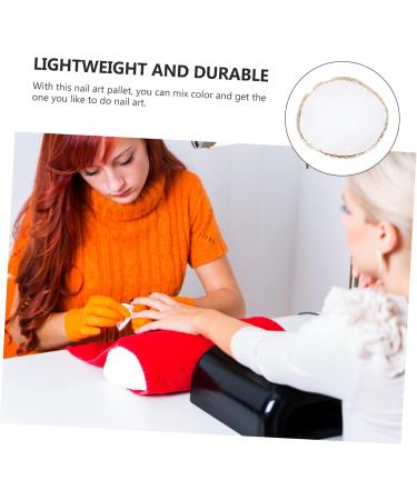 VICASKY Palette De Manucure Plateau De M lange De Couleurs Forme Ronde Dor e Plastique Blanc Pour Nail Art Professionnel Et Amateur Utilisation En Salon De Beaut Domicile - Buy Online on GoSupps.com