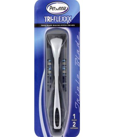 Buy Personna Tri-Flexxx Triple Blade Shaving System for Men - Ideal for Smooth Shaving | International Shipping Available - Buy Online on GoSupps.com