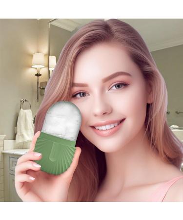 Shop Eis Facial Scooter - Reusable Cooling Silicone Ice Cube Roller for Glowing Skin | Durable Ice Mold & Massager - Green Shell Pattern - Buy Online on GoSupps.com
