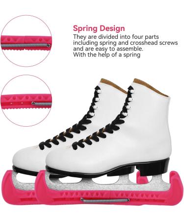 Adjustable Ice Skating Protection Skids for Ice Hockey Shoes | Pink Ice Blade Covers 31x6x1.8 cm - Buy Online on GoSupps.com