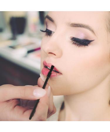 300 Pcs Mini Lipstick & Lip Liner Brushes - Exfoliating Lip Applicator Wands for Makeup - Travel Disposable - Perfect for Cosmetics - Black - Buy Online on GoSupps.com