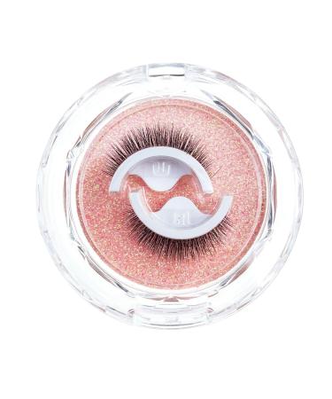 False eyelashes soft fluffy thick false eyelashes beauty decoration natural animated eyelashes temperature-sensitive jelly glue self-adhesive eyelashes with natural thickness glue-free 3D simula
