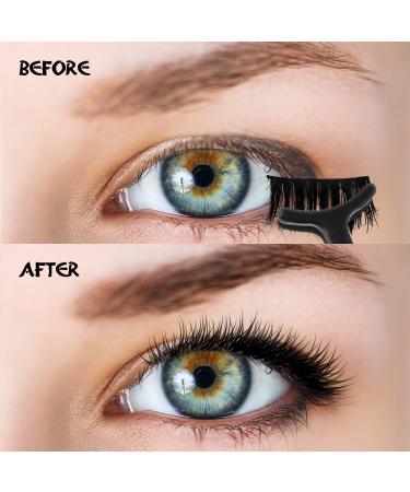 48 Pieces False Eyelash Applicator Tool Set - Plastic Tweezers & Fish Tail Clips for Easy Eyelash Extension Application & Removal (Black) - International Shipping Available - Buy Online on GoSupps.com