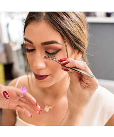 SOIMISS Lot De 100 Supports D'anneaux Ovales Roses Pour Pigments Et Extensions De Cils Outil Portable Professionnel Pour Maquillage Et Tatouage - Buy Online on GoSupps.com