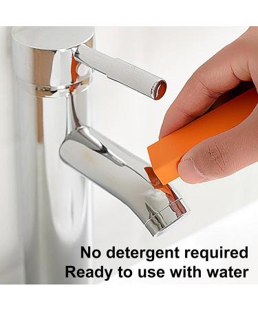 Stainless Steel Stain Eraser | Limescale Eraser Sponge | Kitchen Faucet Cleaner Multipurpose Rust Remover Decontamination Artifact Home Kitchen Cleaning Tools Rowces - Buy Online on GoSupps.com