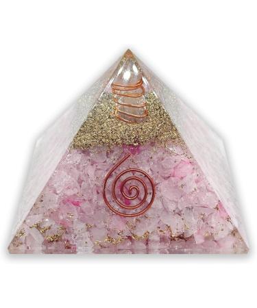 LAMARE Orgonite Pyramid - Rose Quartz 3 (76 mm) | Healing Crystal for Energy & Balance - Buy Online on GoSupps.com