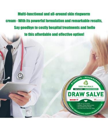 Drawing Salve Cream for Boil Cyst & Splinter Removal | Fast-Acting 2 oz. | Relief from Ingrown Hair, Bug Bites, Sting & Itch - Maximum Strength - Buy Online on GoSupps.com