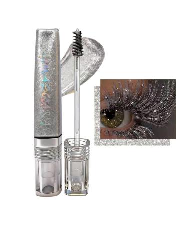 Glitter Mascara for Eyelashes 5g Sweat-Resistant Volumizing Balm - Lengthening Mascara Smudge-Resistant for Dates Parties Weddings Concerts Shows and Swimming