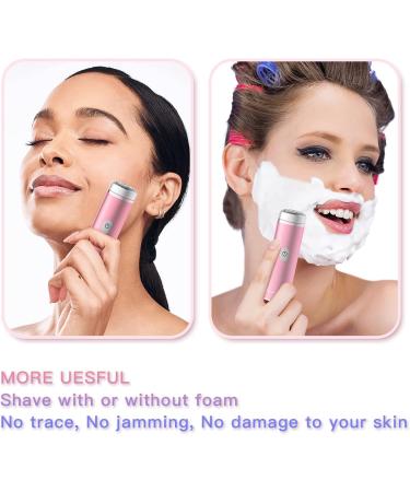 Painless & Wireless Electric Facial Hair Remover for Women - Rechargeable Trimmer for Cheeks, Chin, Upper Lip, Arms, Legs - Rosegold - Buy Online on GoSupps.com
