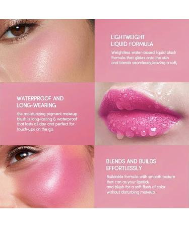 Color Changing Liquid Blush Color Changing Blush Natural Cheek Blush Liquid Blush for Cheeks Blush Makeup Longlasting Face Blusher Hydrating liquid blush multifunctional makeup pen natural l - Buy Online on GoSupps.com