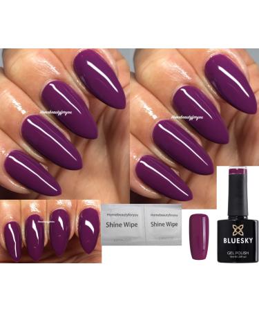BlueskyNail Gel Polish PURPLE VIBRANT Winter Bloom Autumn Winter Range UV LED Soak Off WR03