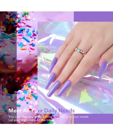 Dipping Powder Nails Set - Aokitec Classic Purple Dip Powder for French Nail Art - Salon & DIY Manicure - 28g - Buy Online on GoSupps.com