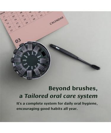 SEVEN DAYS CLUB Charcoal Toothbrushes - Set of 12 Soft Bristles Plant-Based Handles Ultra-Thin Charcoal-Infused for Adults - Eco-Friendly Oral Care - Buy Online on GoSupps.com
