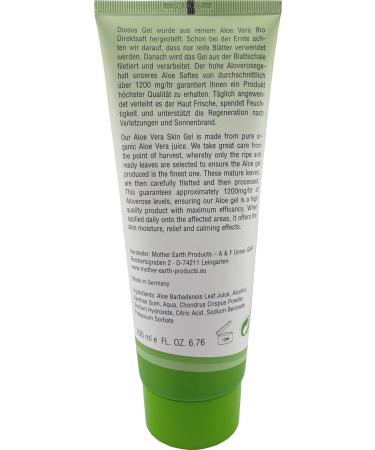 Aloe Vera Face & Body Gel 200ml - 100% Pure Gel for Skin Hair & Scalp Care After Sun & Shave Perfume-Free - Buy Online on GoSupps.com