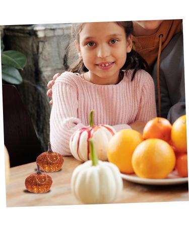 DECHOUS 10pcs Foam Pumpkin Fall Harvest Fake Pumpkins Mini Pumpkins Thanksgiving Party Supplies Faux Pumpkin Craft Decor Halloween Ornament Artificial Little Pumpkin Orange 5CM - Buy Online on GoSupps.com