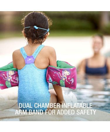 Speedo Kids' Vinyl Arm Bands - Ice Blue/Grape | Begin to Swim | One Size - Buy Online on GoSupps.com