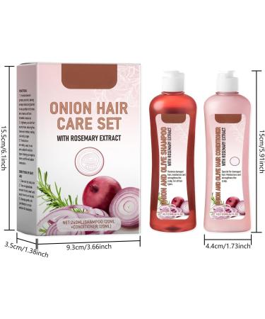 Set De Shampooing Et De Conditionneur L'oignon Et Au Romarin Pour Le Soin Des Cheveux 120ml Duo Contre La Chute Des Cheveux Pour Des Cheveux Plus Forts Plus pais Et Plus Longs. - Buy Online on GoSupps.com