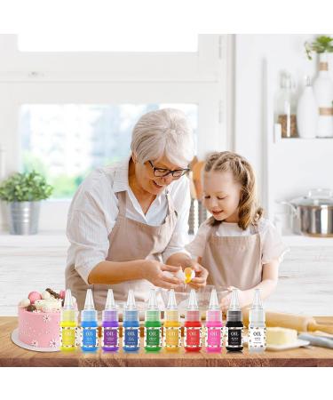 10 Color Oil Based Food Coloring for Chocolate & Candy Melts - Cake Decorating, Baking & Fondant - .35 Fl. Oz Bottles - Buy Online on GoSupps.com
