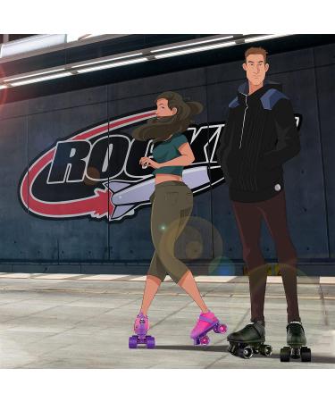 Crazy Skates Rocket Roller Skates - Unisex Quad Skates Black US Mens 9 | US Ladies 10 | EU 42 - Buy Online on GoSupps.com