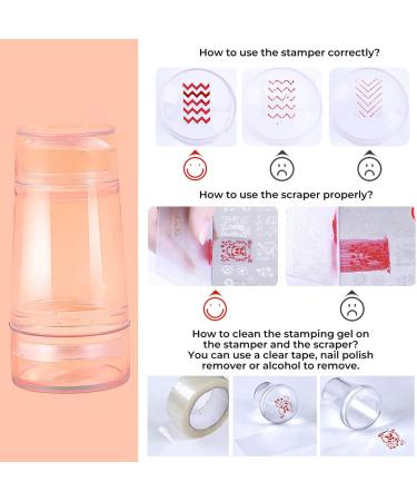 Mobray Nail Stamping Polish Gel Set - 6 Colors 8ml each with Scraper Tool for Women and Girls - Nail Art Design Kit in Blue, Purple, Orange, Green, Pink, Yellow - Buy Online on GoSupps.com