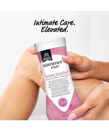 Summer's Eve Cleansing Wash Simply Sensitive Scent 444 milliliter (Pack of 1) Simply Sensitive 444 ml (Pack of 1) - Buy Online on GoSupps.com