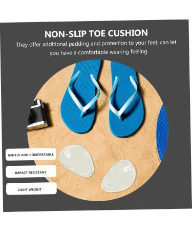 12 Pairs Non-Slip Clip Toe Pads - Clear Forefoot Cushions & Protectors for Sandals | Ultimate Toe Comfort - Buy Online on GoSupps.com