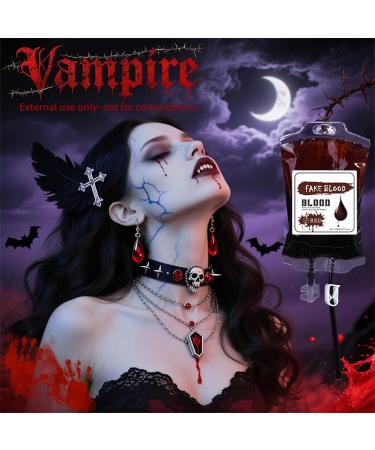  YNPQTDS Liquid face paint | 170 ml waterproof Halloween | Red and blue makeup for women and men spooky party supplies - Buy Online on GoSupps.com