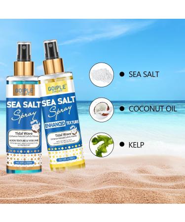 Sea Salt Spray for Men & Women Texture Spray for Hair Volume- Hair Styling Spray for Instant Thickness Sea Salt Spray Kit for Hair Hold Beach Hair Spray Easy Mist Spray for All Hair Types(2 Scents) - Buy Online on GoSupps.com