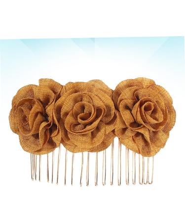 DRESSOOS Hairclips Barrettes Hair Clip for Women Hair Claw Clips for Women Metal Hair Clips Women's Hair Clips Decorative Hair Clips for Women Flower Hair Clip Earth Tones Decorate Bride - Buy Online on GoSupps.com
