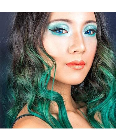 Buy Meralens Crazy Fun Blue Colored Contact Lenses - Perfect for Cosplay Halloween & Carnivals | Free Lens Container | -4.50 Dioptria - Buy Online on GoSupps.com