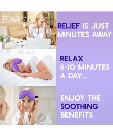 Buy Dry Eye Mask | Warm Eye Compress & Moist Heat Relief for Styes | Weighted Eye Mask for Sleep | Purple/Black - Buy Online on GoSupps.com