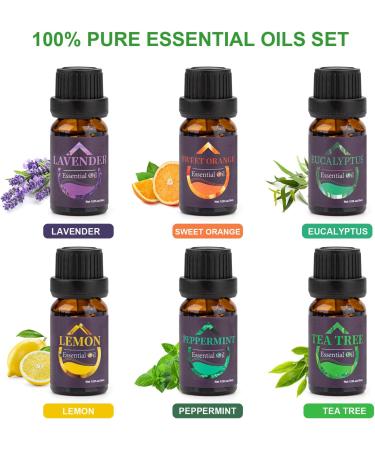 400ml Aroma Diffuser Set with 6 Essential Oils - Ultrasonic Humidifier with Remote Control 14-Color LED Timer & Auto-Off | Ideal for Aromatherapy & Relaxation - Buy Online on GoSupps.com