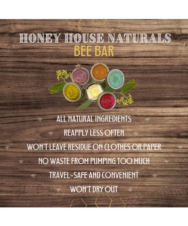 Buy Honey House Naturals Bee Bar Gift Set | All-Natural Moisturizing Lotion Bars with Essential Oils 5-Piece International Shipping - Buy Online on GoSupps.com