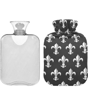 Mardi Gras Hot Water Bottle with Cover | Pain Relief for Headaches & Back Pain | 2L Heating Pack for Hands & Feet - Buy Online on GoSupps.com