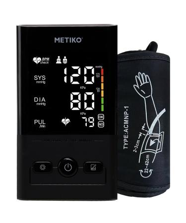 Blood Pressure Monitor Upper Arm Automatic Digital Blood Pressure Machine for Home Use with Backlit Led Display Silent Smart Pressurization Bp Machine Adjustable Arm Cuff 9"-17" 2 99 Sets Memory